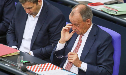 Lars Klingbeil und Friedrich Merz am 09.07.2025