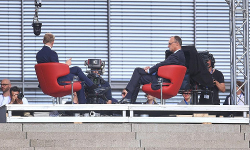 Markus Preiß und Friedrich Merz am 13.07.2025