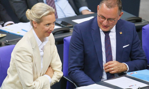 Alice Weidel und Tino Chrupalla am 09.07.2025
