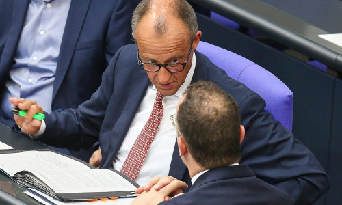 Friedrich Merz und Jens Spahn am 09.07.2025