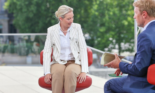 Alice Weidel und Markus Preiß am 20.07.2025