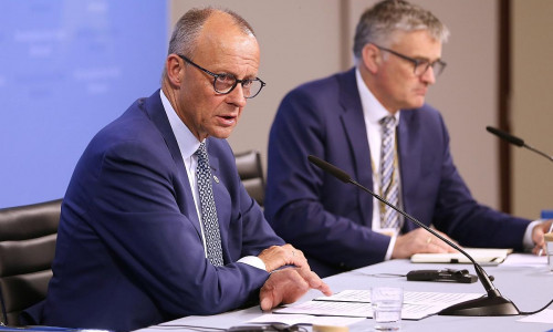 Friedrich Merz und Stefan Kornelius (Archiv)