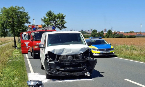 Auf der L495 hatte es einen Auffahrunfall gegeben.