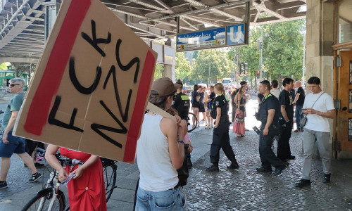 Demo gegen AfD-Politiker in Kreuzberg am 01.07.2025