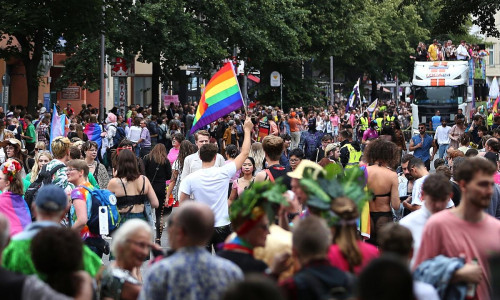 Parade zum Christopher-Street-Day in Berlin am 26.07.2025