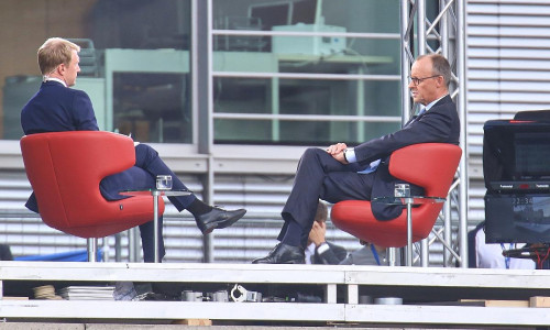 Markus Preiß und Friedrich Merz am 13.07.2025