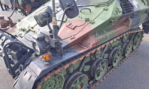 Flugabwehrsystem Ozelot auf Basis des Waffenträgers Wiesel 2 (Archiv)