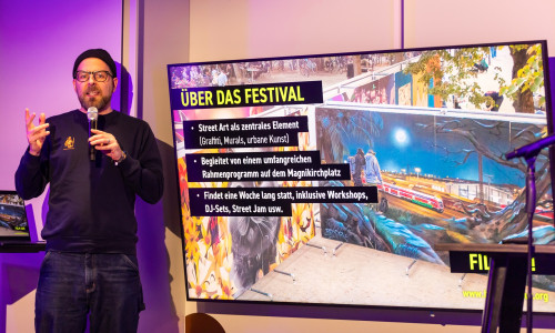 Bei der letzten Ideenwerkstatt Innenstadt stellten die Veranstalter des „Hola Utopia!“ das Rahmenprogramm des Street-Art-Festivals zur Belebung der Innenstadt vor.