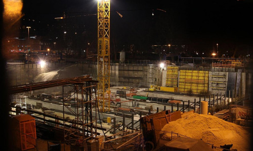 Stuttgart-21-Baustelle am Stuttgarter Hauptbahnhof