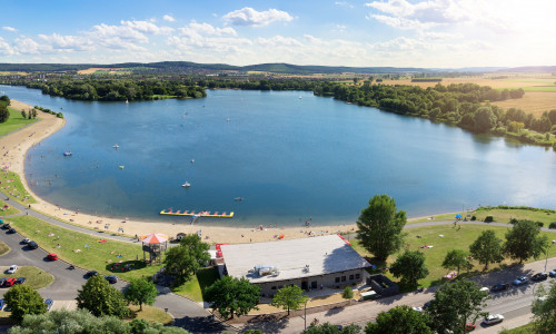Luftbild vom Salzgittersee.