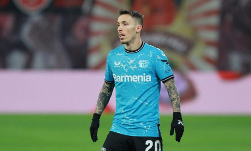 Alejandro Grimaldo (Bayer Leverkusen) (Archiv)