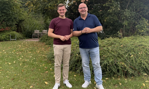 Die Fraktionsvorsitzenden von FDP und CDU haben nun die Bildung einer Gruppe im Stadtrat bekannt gegeben: Vincent Schwarz (li.) und Marc Angerstein.
