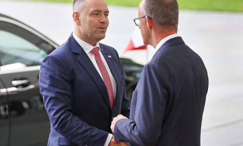 Karol Nawrocki und Friedrich Merz am 16.09.2025