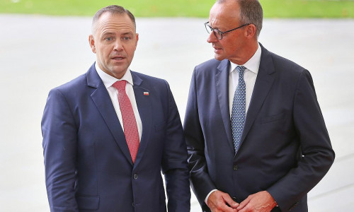 Karol Nawrocki und Friedrich Merz am 16.09.2025