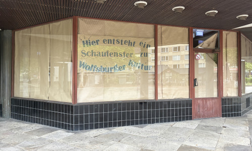 Hier entsteht etwas Neues! Die ehemalige Kulturinfo im Alvar-Aalto-Kultuhaus wird ab dem 10. September zum Kulturschaufenster. 