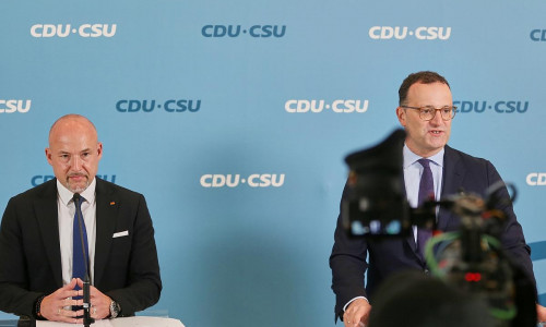 Alexander Hoffmann und Jens Spahn am 15.09.2025