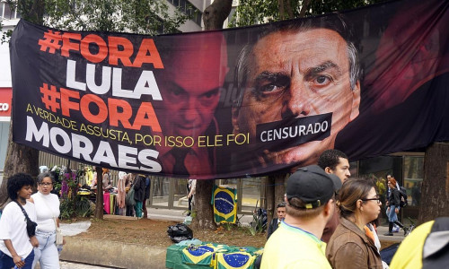 Protest in São Paulo am brasilianischen Unabhängigkeitstag