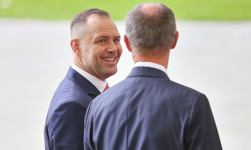 Karol Nawrocki und Friedrich Merz am 16.09.2025