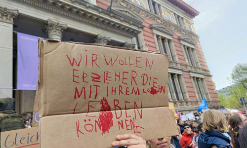 Demo von Kita-Beschäftigten (Archiv)