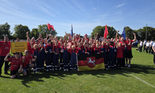 Die Jugendfeuerwehr Halchter nahm mit zwei Gruppen an den Deutschen Meisterschaften des CTIF-Wettbewerbs in Andernach teil.