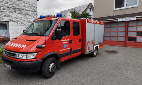 Eine Beschallungseinheit auf dem Fahrzeug der Freiwilligen Feuerwehr Salzdahlum.