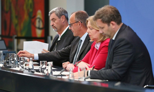 Söder, Merz, Bas und Klingbeil am 03.09.2025
