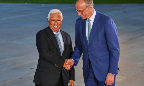 António Costa und Friedrich Merz am 10.09.2025