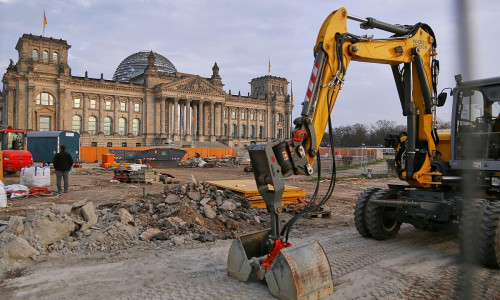 Baustelle vor Deutschem Bundestag (Archiv)