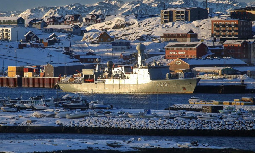 Dänisches Kriegsschiff in Grönland am 20.01.2026