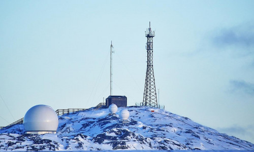 Sendestation auf Grönland am 20.01.2026