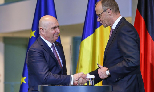 Ilie Bolojan und Friedrich Merz am 28.01.2026