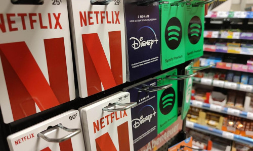 Guthaben-Karten für Streaming-Dienste (Archiv)