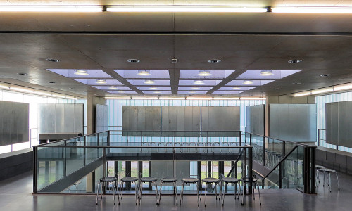 Die Galerieebene des Architekturpavillons. 