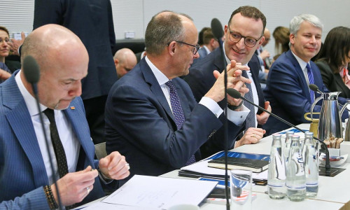 Hoffmann, Merz, Spahn und Bilger am 27.01.2026