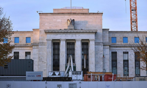 Baustelle am Sitz der Federal Reserve