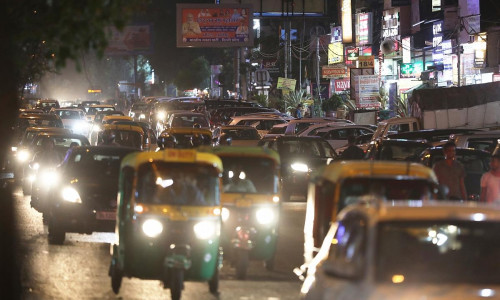 Straßenszene in Neu-Delhi (Archiv)