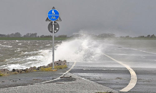 Sturm an der Nordsee am 25.10.2026