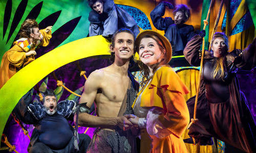 Tarzan wird als Musical in Braunschweig aufgeführt.