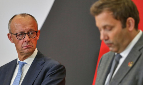 Friedrich Merz und Lars Klingbeil (Archiv)