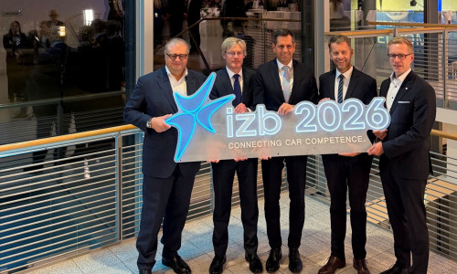 Die Schirmherren der IZB 2026 (v.l.n.r.): Karsten Schnake, Volkswagen AG; Dr. Tim Schumacher, Wolfsburg AG; Ministerpräsident Olaf Lies; Oberbürgermeister Dennis Weilmann; Kai Grünitz, Volkswagen AG.