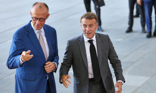 Friedrich Merz und Emmanuel Macron (Archiv)