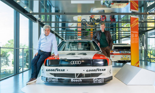 Walter Röhrl und Christian Geistdörfer trafen gestern hunderte Fans in der Autostadt.