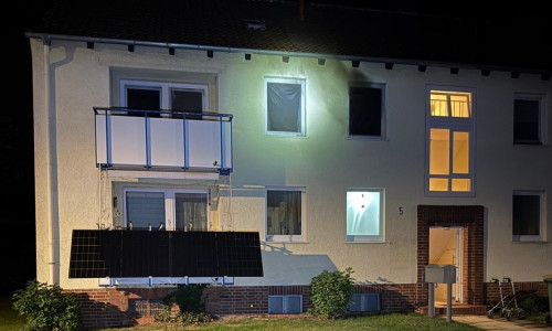 In der vergangenen Nacht kam es zu einem Zimmerbrand.