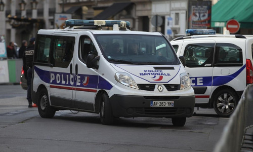 Französisches Polizeiauto (Archiv)