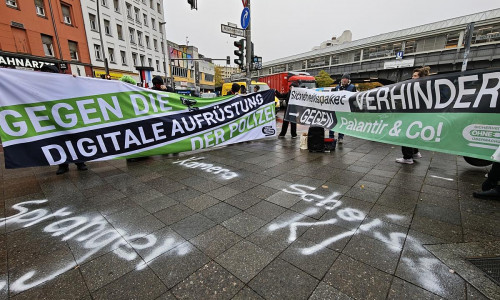 Demo gegen digitale Aufrüstung der Polizei am 28.10. in Berlin