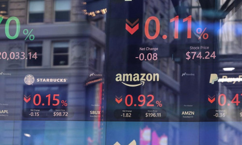 Börsenkurse von Starbucks und Amazon