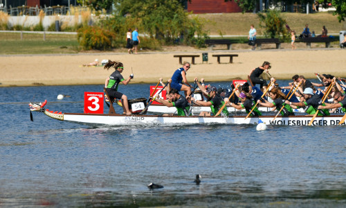 Als Standort für Wettkmämpfe – wie hier beim Drachenboot-Cup – soll der Allersee weiter an Bedeutung hinugewinnen.
