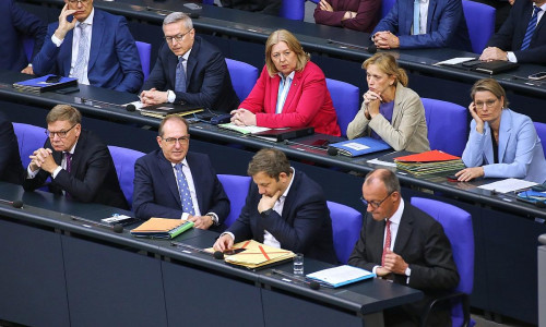 Wichtige Teile der Bundesregierung mit dem Bundeskanzler (Archiv)