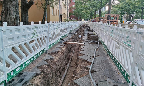 Aufgerissener Bürgersteig (Archiv)