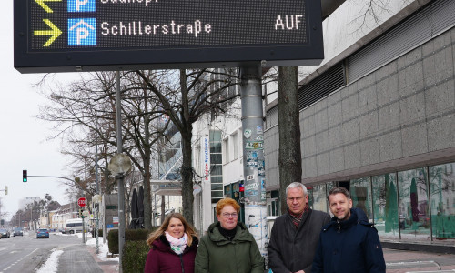 So sehen sie aus: die Anzeigetafeln des neuen City-Info-Systems. 